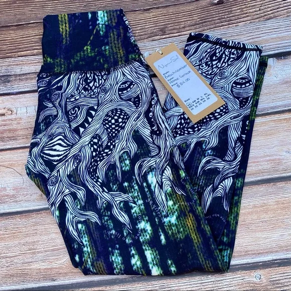 ✨VINTAGE NIYAMA SOL HOMEGROWN BEACHCOMBER 7/8 LEGGING NWT XS - Picture 5 of 10